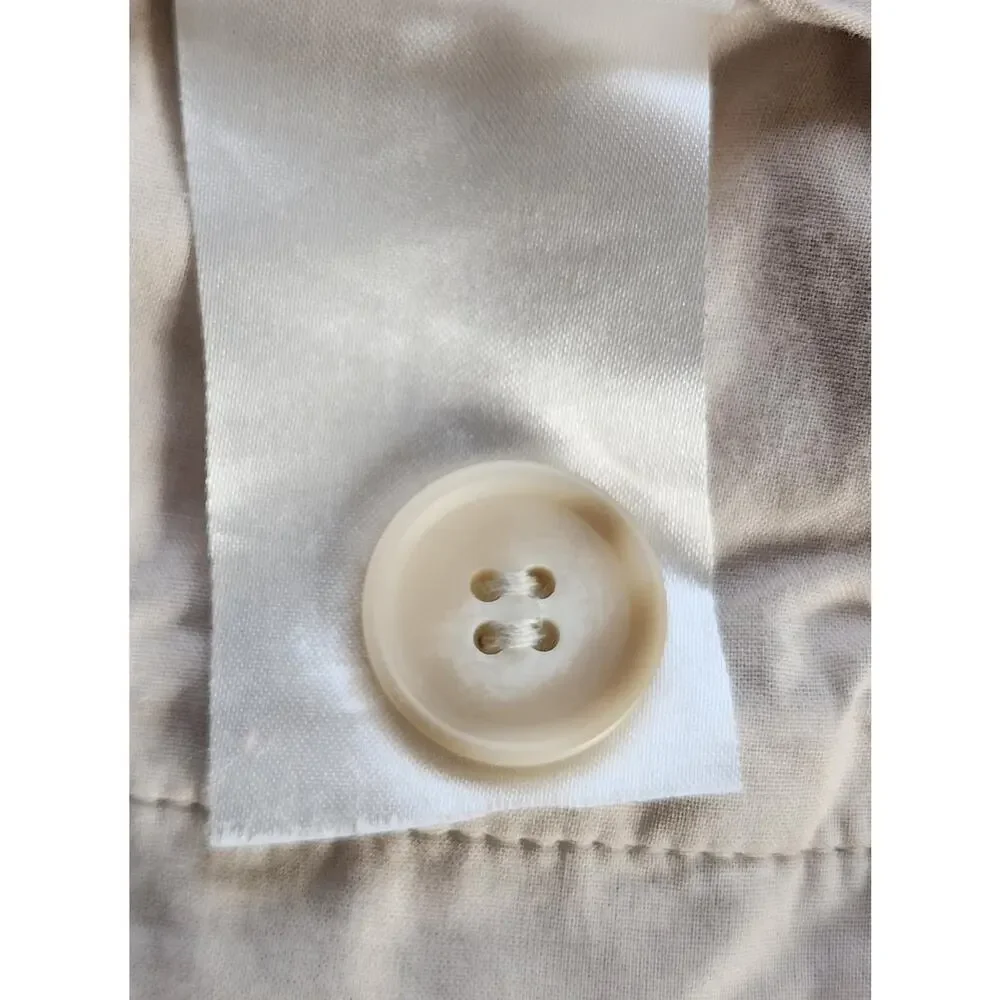 & Other Stories Shorts Womens EUR 34 Beige Linen Pleated Chino High Rise - Picture 15 of 16